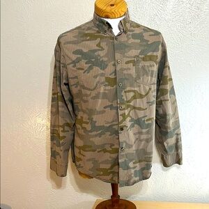 Mossimo supply company, camo shirt button up long sleeve